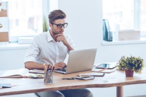 Comfortable Office Worker